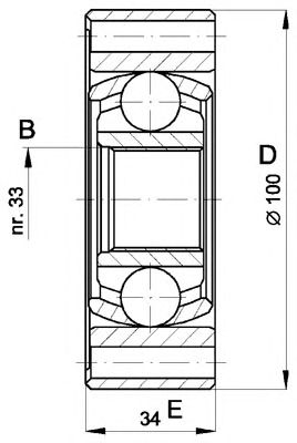 OPEN PARTS cvj539820 -  Шарнирный комплект, приводной вал